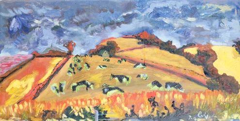 Soleil, champs, vaches : Somerset, 1998